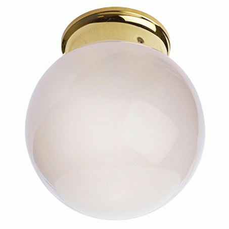 Copper Mountain Hardware Sphere Glass Overhead Light Fixture (Polished Brass Finish)