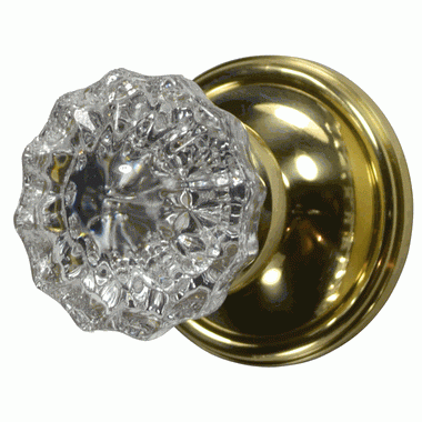 Copper Mountain Hardware Traditional Crystal Knob Wall Mount Robe Hook (Several Finish Options)