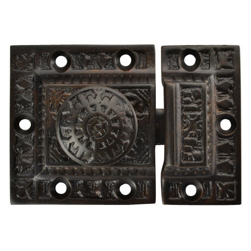 COPPER MOUNTAIN HARDWARE 3 Inch Long Windsor Pattern Lost Wax Cast Cabinet Latch (Oil Rubbed Bronze Finish)