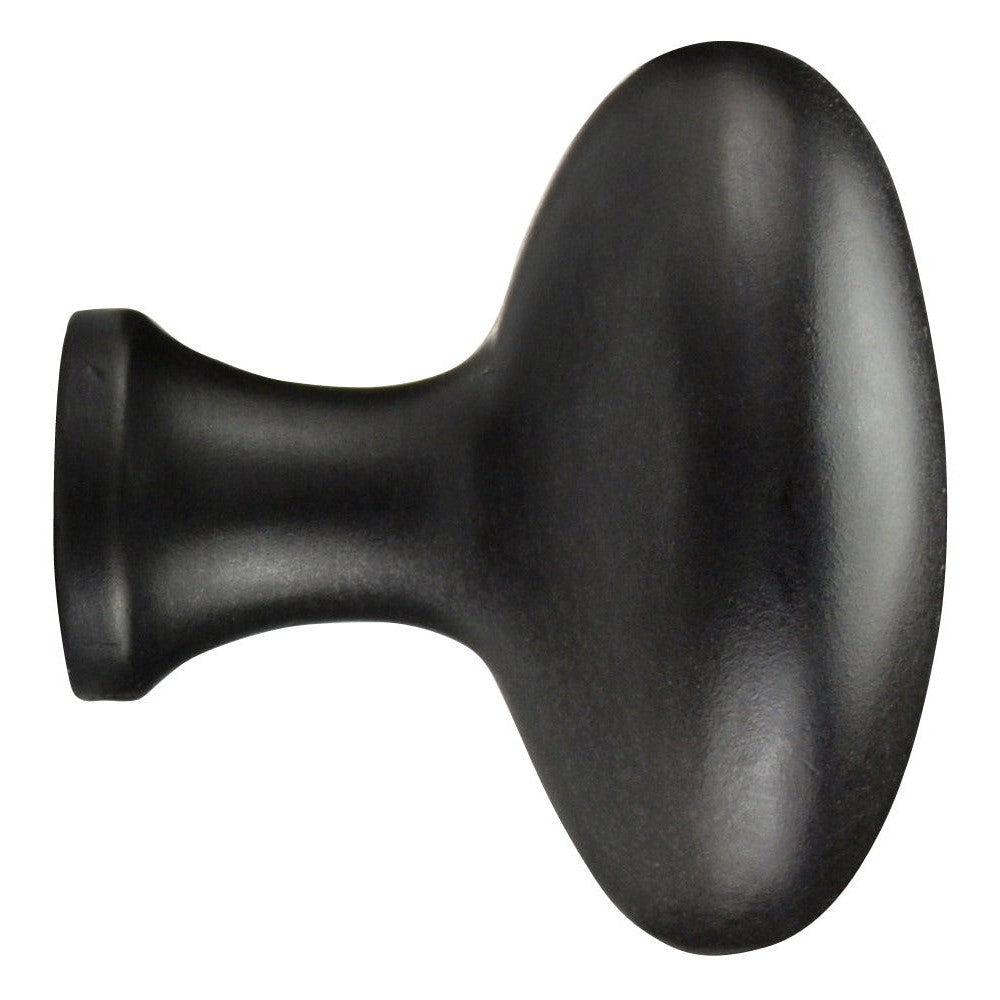 COPPER MOUNTAIN HARDWARE 1 1/2 Inch Heavy Traditional Solid Brass Egg Cabinet Knob (Oil Rubbed Bronze Finish)