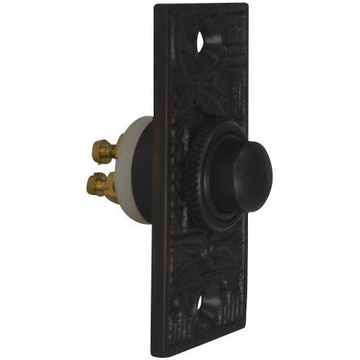 COPPER MOUNTAIN HARDWARE Solid Brass Broken Leaf Door Bell (Oil Rubbed Bronze Finish)