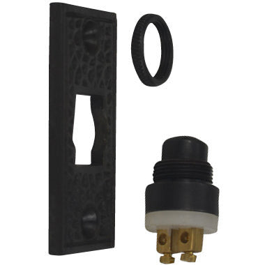 Arts & Crafts Style Door Bell In Solid Brass