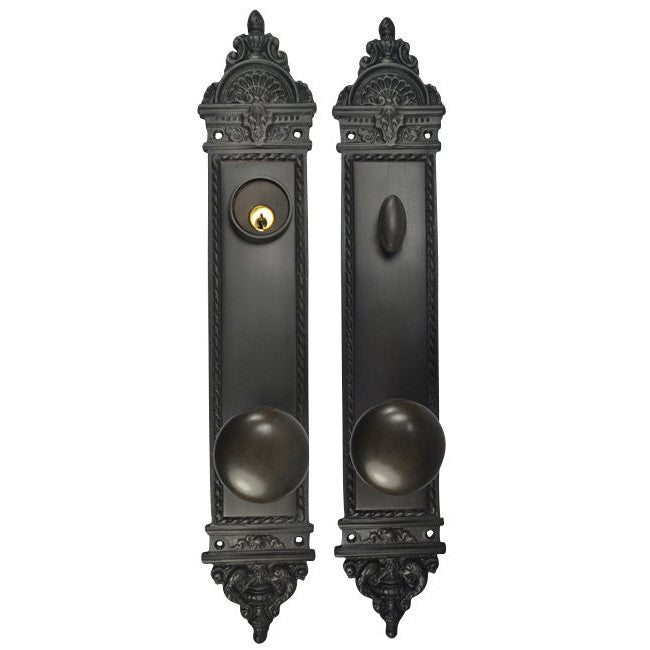 COPPER MOUNTAIN HARDWARE L'Enfant Style Deadbolt Entryway Set (Oil Rubbed Bronze)