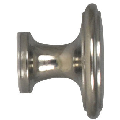 COPPER MOUNTAIN HARDWARE 1 1/2 Inch Brass Flat Top Cabinet Knob (Polished Chrome Finish)