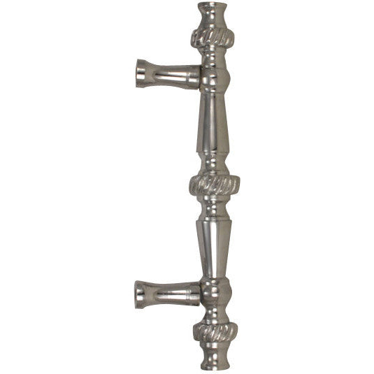 5 Inch Overall (3 Inch c.c.) Solid Brass Georgian Roped Style Pull (Polished Chrome Finish) COPPER MOUNTAIN HARDWARE