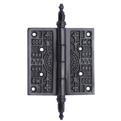 COPPER MOUNTAIN HARDWARE 3 1/2 x 3 1/2 Inch Steeple Tipped Victorian Solid Brass Hinge (Oil Rubbed Bronze Finish)