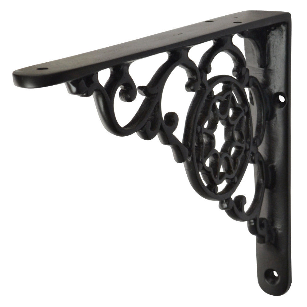 Copper Mountain Hardware 6 3/4 Inch Solid Brass Star Shape Shelf Bracket (Oil Rubbed Bronze)