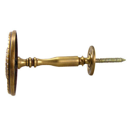 COPPER MOUNTAIN HARDWARE Georgian Rope Style Curtain Tieback (Antique Brass Finish)