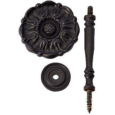 Copper Mountain Hardware Solid Brass Floral Style Curtain Tie Back (Oil Rubbed Bronze Finish)