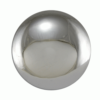 COPPER MOUNTAIN HARDWARE 1 1/2 Inch Solid Brass Traditional Round Knob (Polished Chrome Finish)