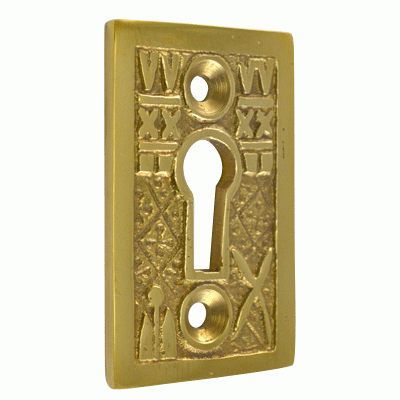 Copper Mountain Hardware Solid Brass Tiny Key Hole Cover (Polished Brass Finish)