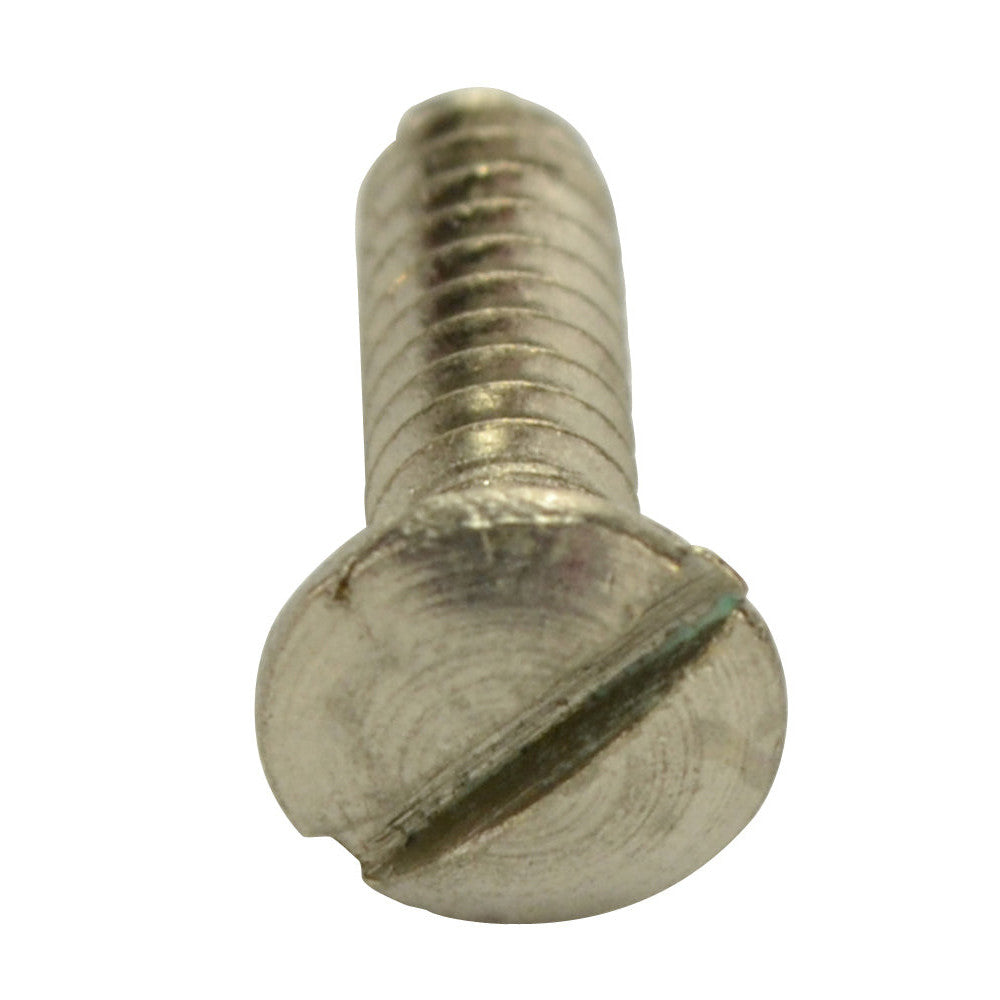 COPPER MOUNTAIN HARDWARE Single 1/2 Inch Solid Brass Wall Switch Plate Screw (Polished Nickel Finish)