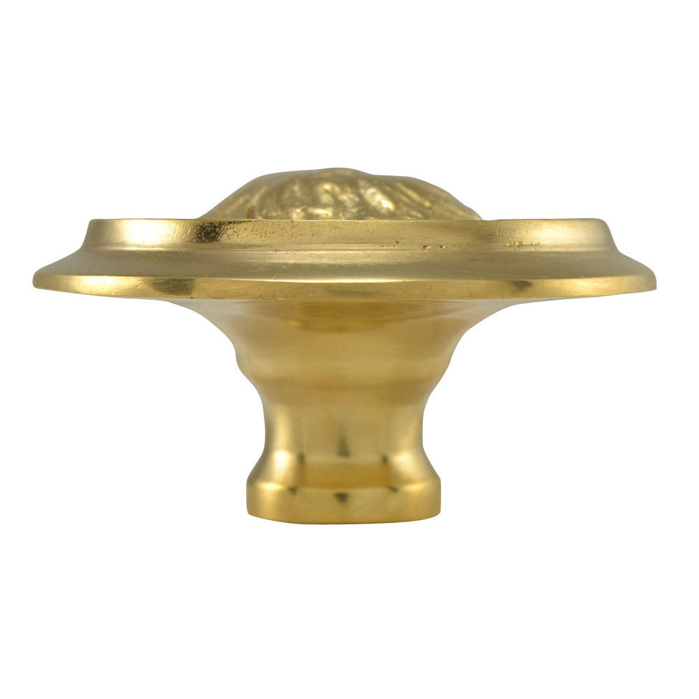 COPPER MOUNTAIN HARDWARE 2 Inch Solid Brass Beaded Victorian Cabinet Knob Polished Brass Finish