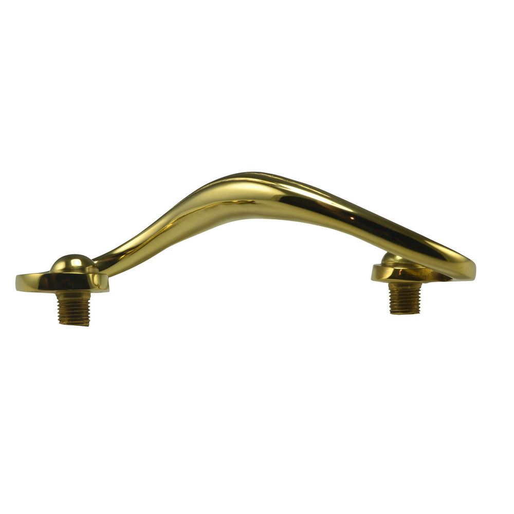 Copper Mountain Hardware 7 1/2 Inch Solid Brass Swirl Cabinet Pull (Polished Brass Finish)