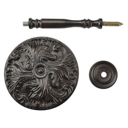 Copper Mountain Hardware Solid Brass Baroque Curtain Tie Back (Oil Rubbed Bronze Finish)