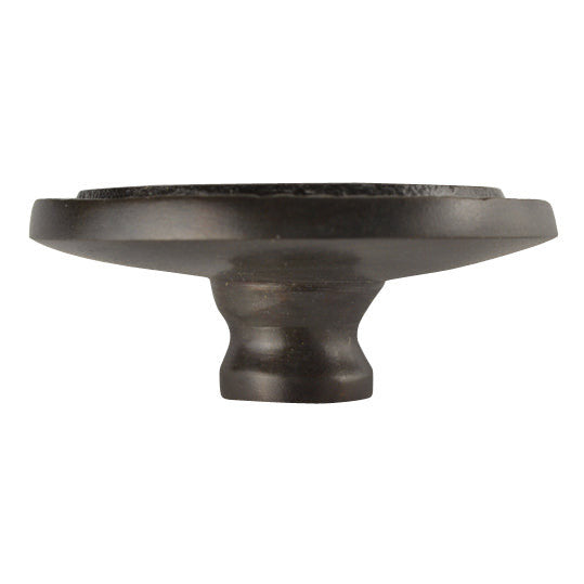 COPPER MOUNTAIN HARDWARE 2 Inch Solid Brass Cascade Circle Knob (Oil Rubbed Bronze Finish)