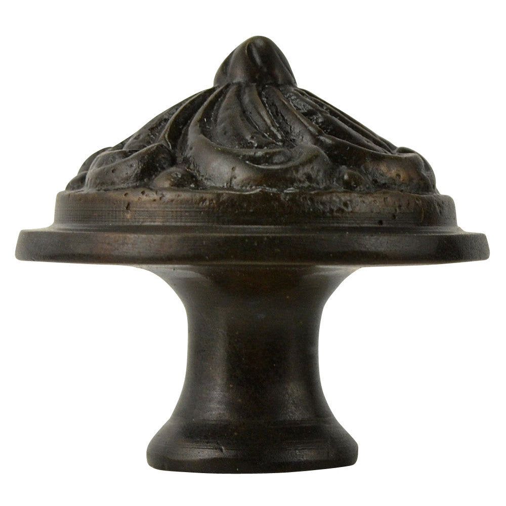 COPPER MOUNTAIN HARDWARE 1 1/3 Inch Solid Brass Swirl Knob (Oil Rubbed Bronze Finish)