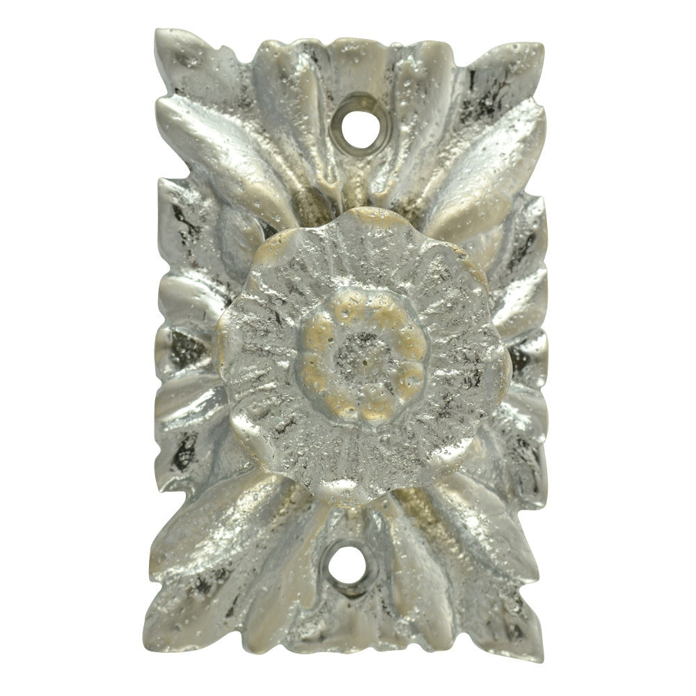 COPPER MOUNTAIN HARDWARE 3 Inch Solid Brass Romanesque Floral Knob (Several Finishes Available)