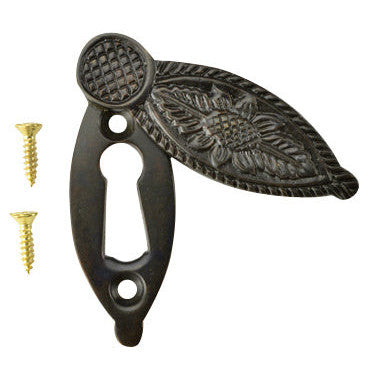 Solid Brass Victorian Key Hole Cover