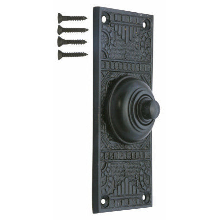 COPPER MOUNTAIN HARDWARE Solid Brass Eastlake Style Door Bell (Oil Rubbed Bronze Finish)