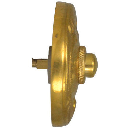 COPPER MOUNTAIN HARDWARE Lafayette Swirl Style Door Bell Push Button (Polished Brass Finish)