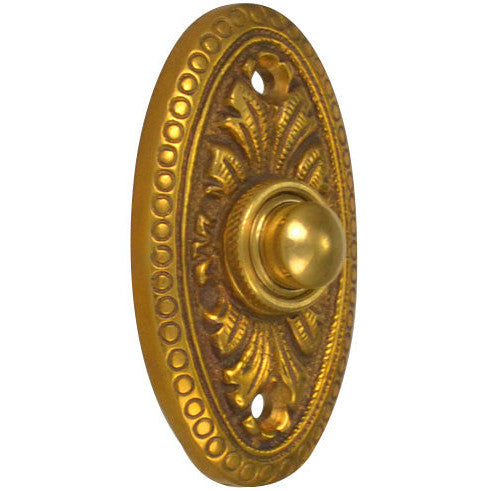 COPPER MOUNTAIN HARDWARE Brass Doorbell Push Button Avalon Style (Several Finishes Available)