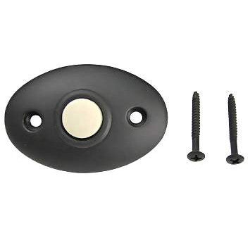 DELTANA 2 3/8 Inch Solid Brass Door Bell Button (Oil Rubbed Bronze Finish)