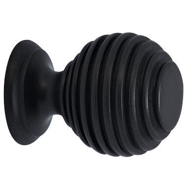 COPPER MOUNTAIN HARDWARE 1 3/8 Inch Solid Brass Art Deco Round Knob (Oil Rubbed Bronze)