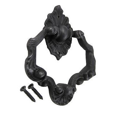 COPPER MOUNTAIN HARDWARE 4 Inch Ornate Shell Pattern Ring Pull (Oil Rubbed Bronze Finish)