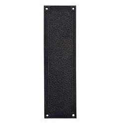 COPPER MOUNTAIN HARDWARE 12 Inch Solid Brass Rice Pattern Push Plate (Oil Rubbed Bronze Finish)