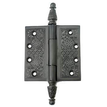 COPPER MOUNTAIN HARDWARE 3 1/2 x 3 1/2 Inch Victorian Steeple Tip Style Hinge (Oil Rubbed Bronze)