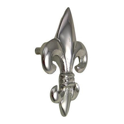 COPPER MOUNTAIN HARDWARE 2 5/8 Inch Fleur de Lis Knob (Polished Chrome Finish)