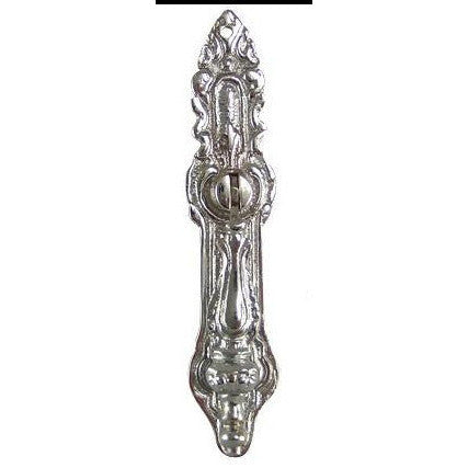 COPPER MOUNTAIN HARDWARE 4 Inch Solid Brass Baroque / Rococo Drop Pull (Polished Chrome Finish)