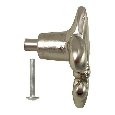 COPPER MOUNTAIN HARDWARE 1 5/8 Inch Fleur de Lis Knob (Brushed Nickel Finish)