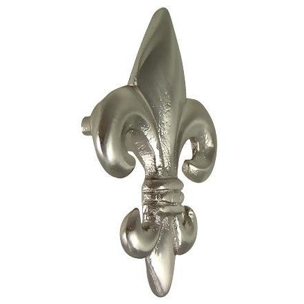 COPPER MOUNTAIN HARDWARE 2 5/8 Inch Fleur de Lis Knob (Brushed Nickel Finish)