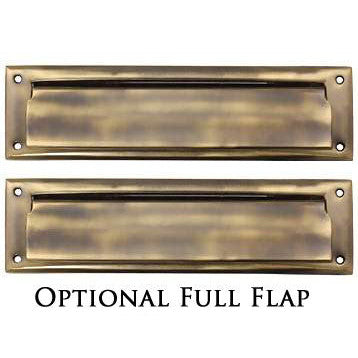 DELTANA Magazine Size Front Door Mail Slot (Antique Brass Finish)