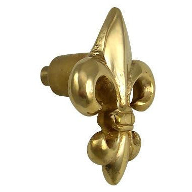 COPPER MOUNTAIN HARDWARE 1 5/8 Inch Fleur de Lis Knob (Polished Brass Finish)