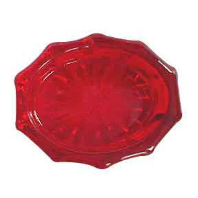 Copper Mountain Hardware Glass Ruby Red Oval Salt Cellar