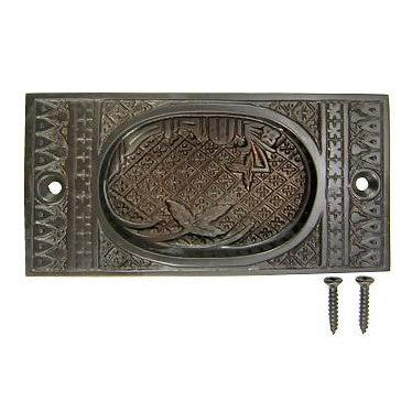 Copper Mountain Hardware Broken Leaf Solid Brass Flush Pull (Oil Rubbed Bronze Finish)