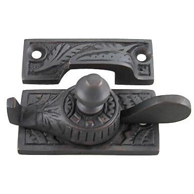 Copper Mountain Hardware Eastlake Style Solid Brass Window Lock (Oil Rubbed Bronze Finish)