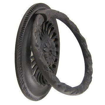 3 5/8 Inch Solid Brass Radiant Flower Drawer Ring Pull (Several Finishes Available)