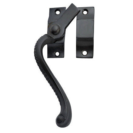 Copper Mountain Hardware Solid Brass Left Hinge Window Lock Georgian Roped Pattern (Oil Rubbed Bronze)