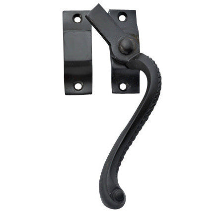 Copper Mountain Hardware Solid Brass Right Hinge Window Lock Georgian Roped Pattern (Oil Rubbed Bronze Finish)