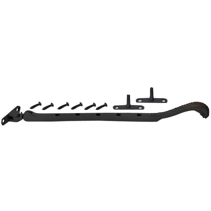 COPPER MOUNTAIN HARDWARE 10 Inch Long Georgian Roped Casement Window Stay (Oil Rubbed Bronze)