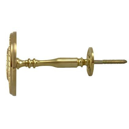 Copper Mountain Hardware Georgian Rope Style Curtain Tieback (Polished Brass Finish)