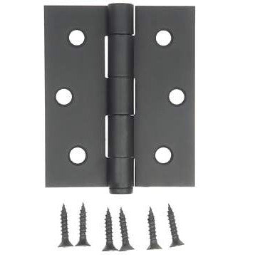 ACORN MANUFACTURING 2 1/2 Inch by 3 Inch Surface Hinge (Forged Black Iron)