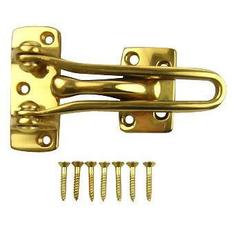 DELTANA Deltana - Solid Brass 4" Door Guard in Polished Brass