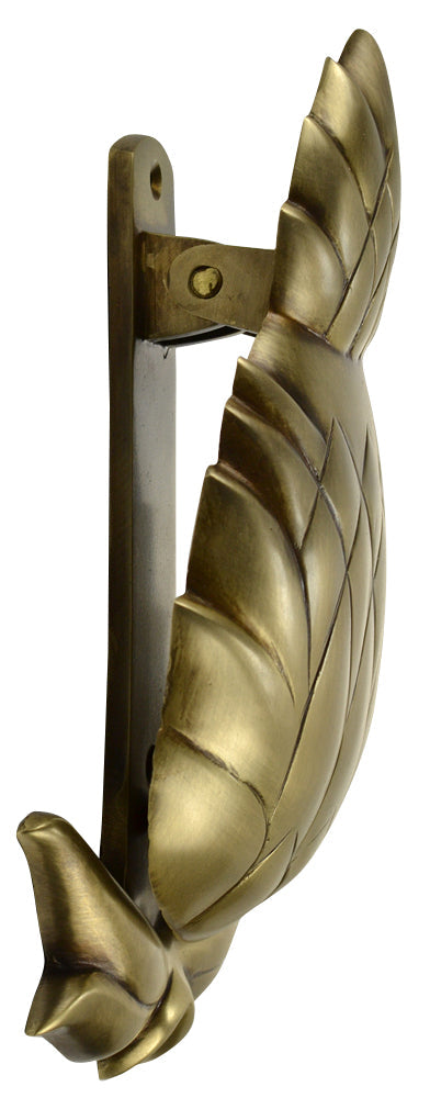 COPPER MOUNTAIN HARDWARE 7 1/2 Inch Solid Brass Pineapple Door Knocker in Several Finishes