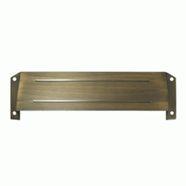 DELTANA Mail Slot & Sleeve Letter Box Hood (Antique Brass Finish)