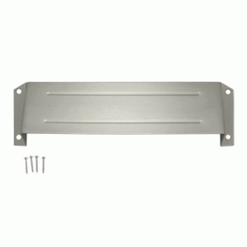 DELTANA Mail Slot & Sleeve Letter Box Hood (Brushed Nickel Finish)